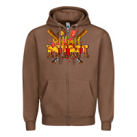 Chestnut softball mini Zipper Hoodie - AdoDesignShop
