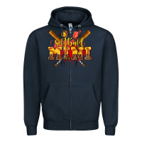 Navy softball mini Zipper Hoodie - AdoDesignShop