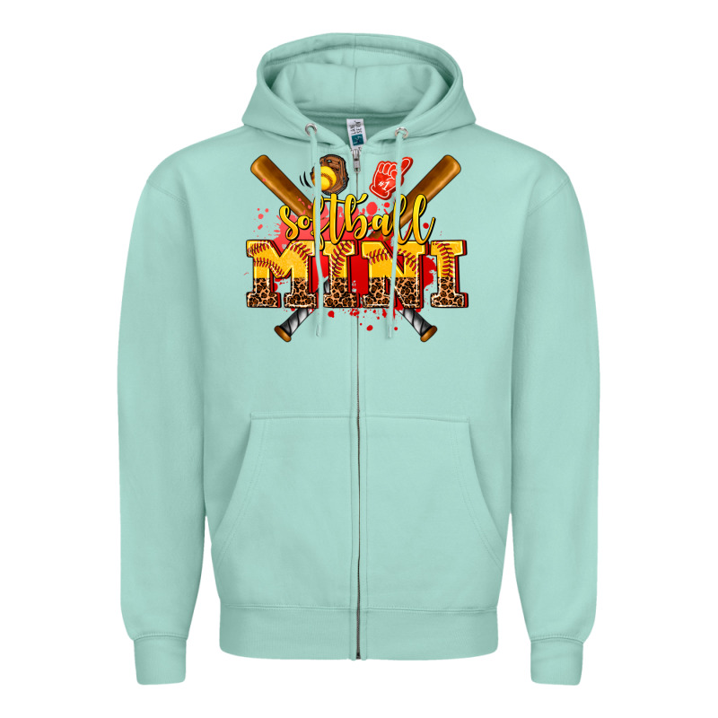 Softball Mini Zipper Hoodie by AdoDesignShop | Teevron