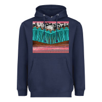 Navy western fringe cowhide leopard Heavyweight Hoodie - BarkalooDesign