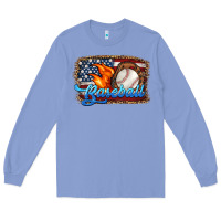 Colony Blue western american flag baseball Long Sleeve Tee - HRA Design Shop