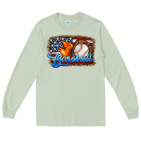Matcha western american flag baseball Long Sleeve Tee - HRA Design Shop