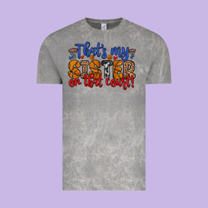 That S My Sister On That Court Vintage Tee Designed By Zillion Design Studio