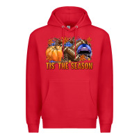 Red tis the season football Premium Hoodie - NancyCooperArtShop