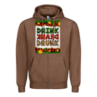Chestnut Christmas Drink Drank Drunk Zipper Hoodie - Artiststas