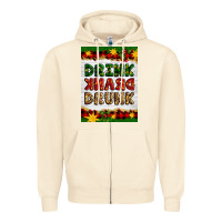 Sandshell Christmas Drink Drank Drunk Zipper Hoodie - Artiststas