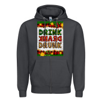 Smoke Christmas Drink Drank Drunk Zipper Hoodie - Artiststas
