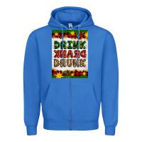True Royal Christmas Drink Drank Drunk Zipper Hoodie - Artiststas