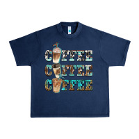 Navy western coffees Urban Heavy Tee - BarkalooDesign