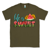 Army Green life is sweet Classic Tee - HRA Design Shop