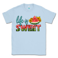 Dusty Blue life is sweet Classic Tee - HRA Design Shop