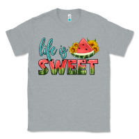 Heather Grey life is sweet Classic Tee - HRA Design Shop