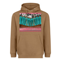 Toasted Coconut western fringe cowhide leopard Heavyweight Hoodie - BarkalooDesign