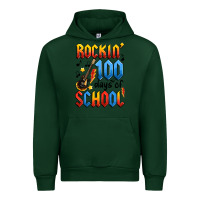 Forest Green rockin' 100 days of school Urban Hoodie - Artiststas