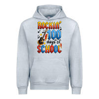 Heather Grey rockin' 100 days of school Urban Hoodie - Artiststas