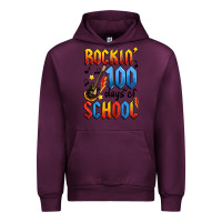 Mauve Wine rockin' 100 days of school Urban Hoodie - Artiststas