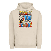 Pigment French Oak rockin' 100 days of school Urban Hoodie - Artiststas