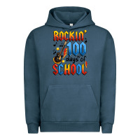 Pigment Midnight Navy rockin' 100 days of school Urban Hoodie - Artiststas