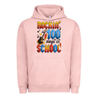 Pigment Salmon rockin' 100 days of school Urban Hoodie - Artiststas
