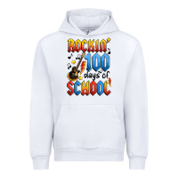 White rockin' 100 days of school Urban Hoodie - Artiststas