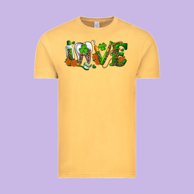 Dental Love St Patricks Day Vintage Tee Designed By Ranaportraitstore