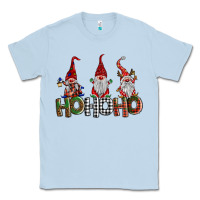 Dusty Blue ho ho. ho gnomes Classic Tee - BarkalooDesign