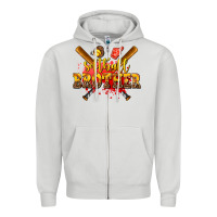 Dove Grey softball brother Zipper Hoodie - AdoDesignShop