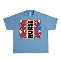 Pebble Blue american nurse Urban Heavy Tee - Zillion Design Studio