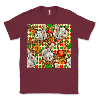 Burgundy christmas leopard duck Classic Tee - FaDigitalArtStudio