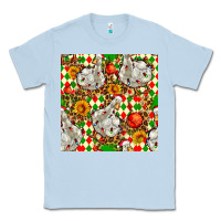 Dusty Blue christmas leopard duck Classic Tee - FaDigitalArtStudio