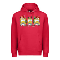 Cardinal christmas school bus Premium Hoodie - MaliasSmallBusiness