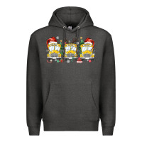 Charcoal Heather christmas school bus Premium Hoodie - MaliasSmallBusiness