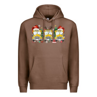 Chestnut christmas school bus Premium Hoodie - MaliasSmallBusiness