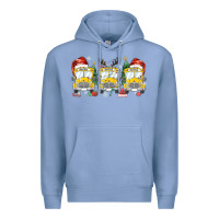 Colony Blue christmas school bus Premium Hoodie - MaliasSmallBusiness