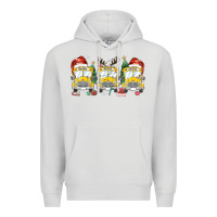 Dove Grey christmas school bus Premium Hoodie - MaliasSmallBusiness