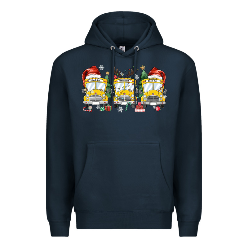 Christmas School Bus Premium Hoodie by MaliasSmallBusiness | Teevron
