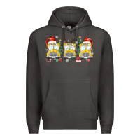 Smoke christmas school bus Premium Hoodie - MaliasSmallBusiness
