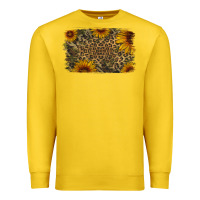 Lemon Camouflage Leopard Sunflower Background Premium Sweatshirt - Jasminsmagicworld