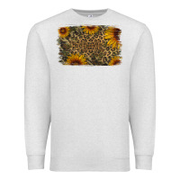 Oatmeal Heather Camouflage Leopard Sunflower Background Premium Sweatshirt - Jasminsmagicworld