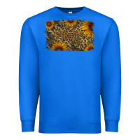 True Royal Camouflage Leopard Sunflower Background Premium Sweatshirt - Jasminsmagicworld