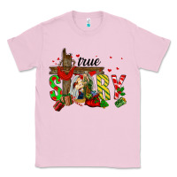Bubblegum Pink True Story Holy Family Classic Tee - FaDigitalArtStudio