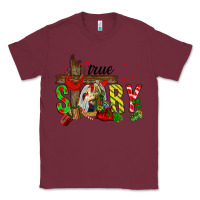 Burgundy True Story Holy Family Classic Tee - FaDigitalArtStudio