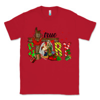 Red True Story Holy Family Classic Tee - FaDigitalArtStudio