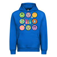 Cobalt easter day smiley faces Urban Hoodie - Artiststas