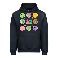 Navy easter day smiley faces Urban Hoodie - Artiststas