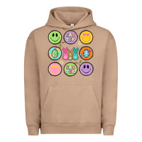 Pigment Burro easter day smiley faces Urban Hoodie - Artiststas