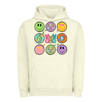 Pigment Pistachio easter day smiley faces Urban Hoodie - Artiststas