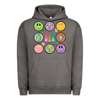 Pigment Tornado easter day smiley faces Urban Hoodie - Artiststas
