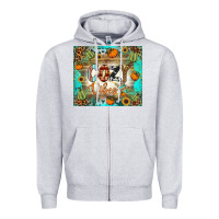 Heather Grey cozy vibes tumbler Zipper Hoodie - BundleAndBundleShop