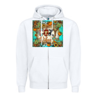 White cozy vibes tumbler Zipper Hoodie - BundleAndBundleShop
